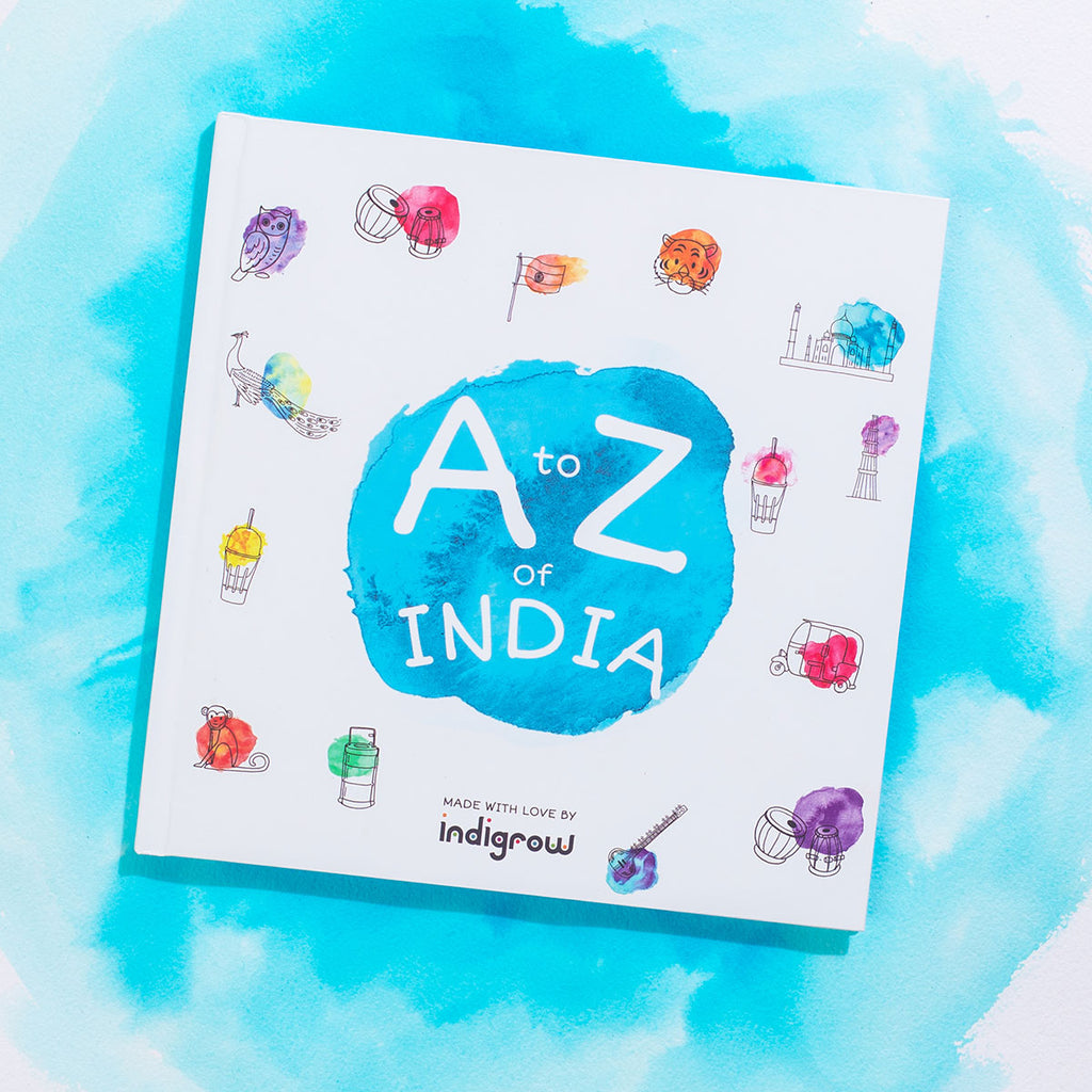 Indian Book for kids. Alphabet Story Book from indigrow. A to Z of India , great for Indian gifts